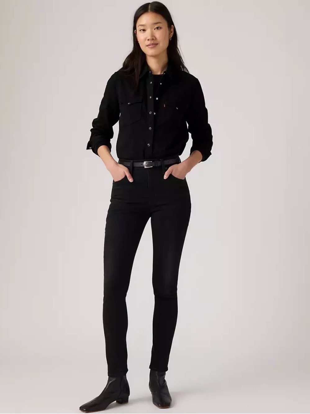 Levi's Black High-Rise Skinny Jeans for Women